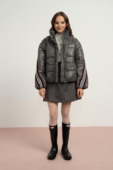 9-15 Yaş Northlight Premium Kız Çocuk Dolgulu Mont-Antrasit