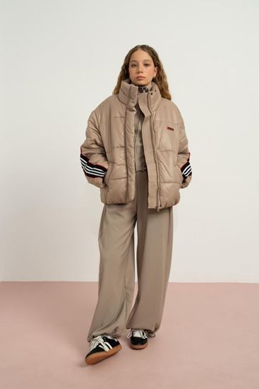 9-15 Yaş Northlight Premium Kız Çocuk Dolgulu Mont-Latte