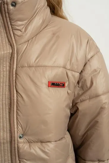 9-15 Yaş Northlight Premium Kız Çocuk Dolgulu Mont-Latte