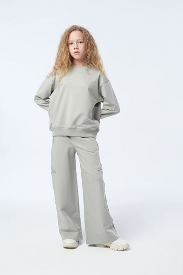 9-15 Yaş Nebbia Di Lusso Kız Çocuk Takım-Uzay Grisi