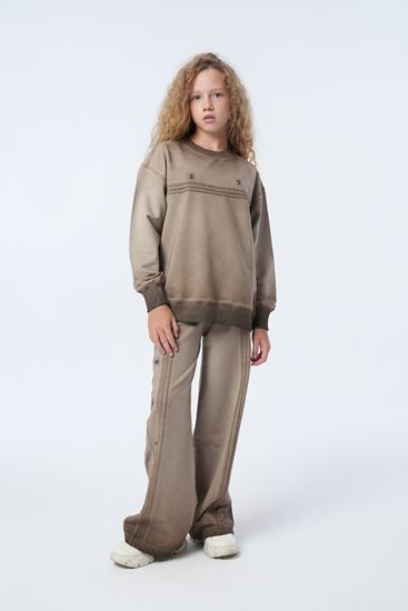 9-15 Yaş Lusvera Lusso Kız Çocuk Takım-Mocca