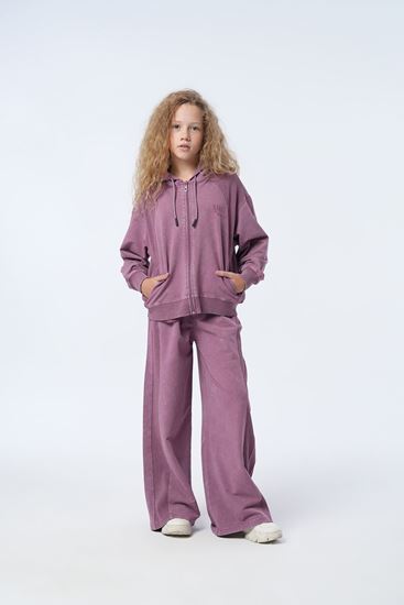 9-15 Yaş Aqua Crystal Kız Çocuk Takım-Mürdüm