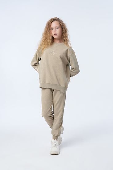 9-15 Yaş Noctera Grave Kız Çocuk Takım-Latte