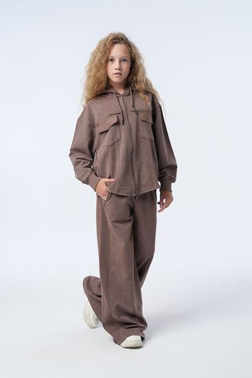 9-15 Yaş Royal Premium Kız Çocuk Takım-Mocca