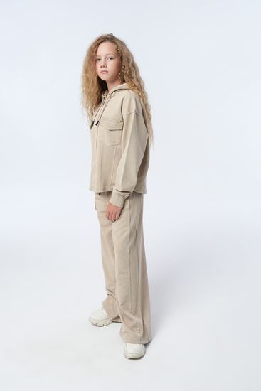 9-15 Yaş Royal Premium Kız Çocuk Takım-Latte