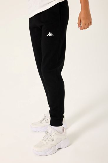 5-16 Yaş Lisanslı Kappa Erkek Çocuk Pantolon-Siyah