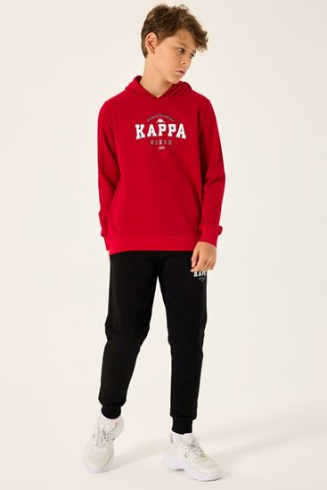 5-16 Yaş Lisanslı Kappa Erkek Çocuk Takım-Kırmızı