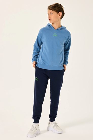 5-16 Yaş Lisanslı Kappa Erkek Çocuk Takım-Mavi