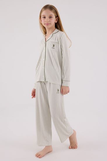 4-15 Yaş Lisanslı Us Polo Assn Kız Çocuk Takım-Ekru