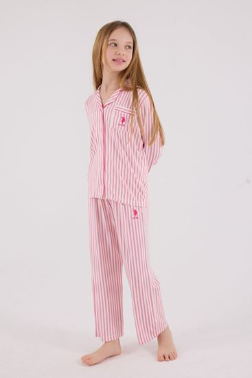 4-15 Yaş Lisanslı Us Polo Assn Kız Çocuk Takım-Fuşya