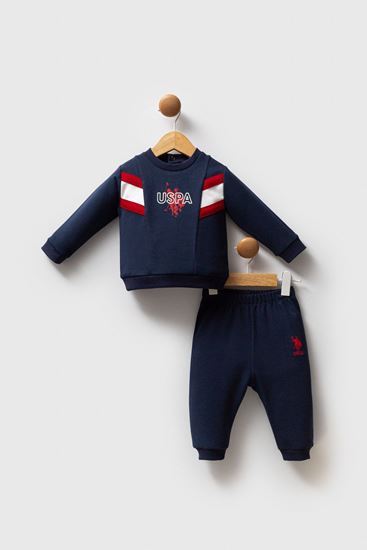 6-36 Ay Lisanslı Us Polo Assn Erkek Bebek Takım-Lacivert