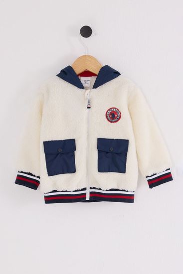 6-36 Ay Lisanslı Us Polo Assn Erkek Bebek Mont-Ekru