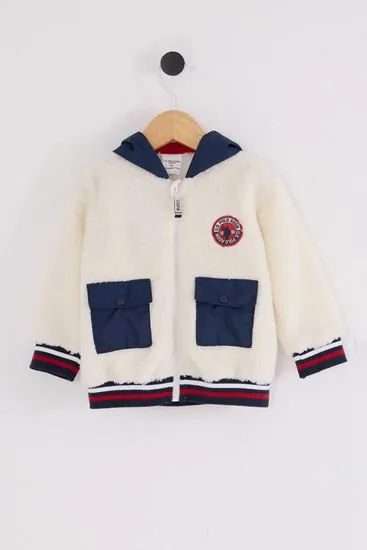 6-36 Ay Lisanslı Us Polo Assn Erkek Bebek Mont-Ekru