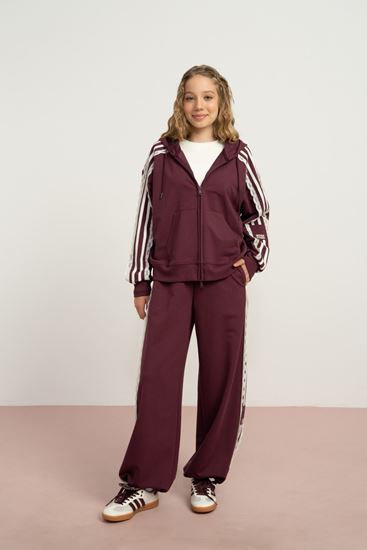 9-15 Yaş Calm Nua Kız Çocuk Takım-Bordo