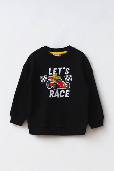 2-8 Yaş Lisanslı Haribo Erkek Çocuk Sweat-Siyah