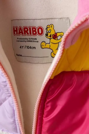 3-8 Yaş Lisanslı Haribo Unisex Tasarım Mont-Pembe