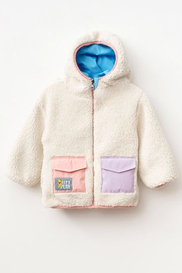 3-8 Yaş Lisanslı Haribo Unisex Çift Taraflı Tasarım Mont-Lila