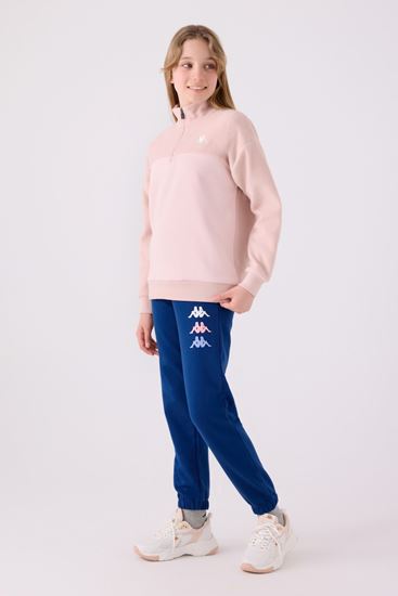 5-16 Yaş Lisanslı Kappa Kız Çocuk Sweat-Pembe