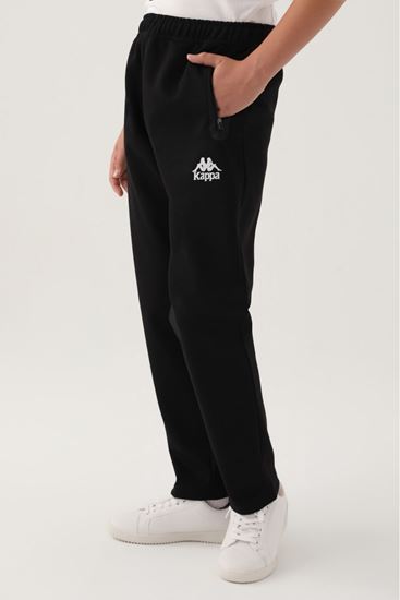 5-16 Yaş Lisanslı Kappa Unısex Pantolon-Siyah