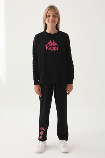 7-16 Yaş KAPPA Kız Çocuk Eşofman Altı -Siyah-