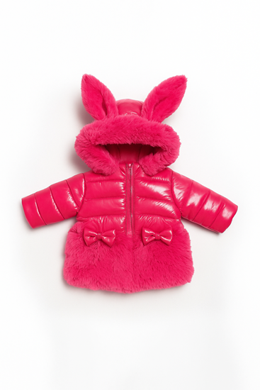 9-24 Aylık Mara Lina Kız Çocuk Mont -Fuşya-