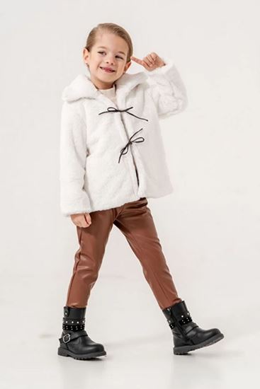 4-7 Yaş Candy Sugar Kız Çocuk 3'Lü Takım -Ekru-