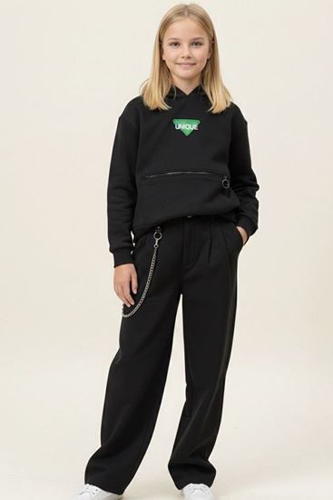 9-15 Yaş Star Magic Kız Çocuk Takım-Siyah