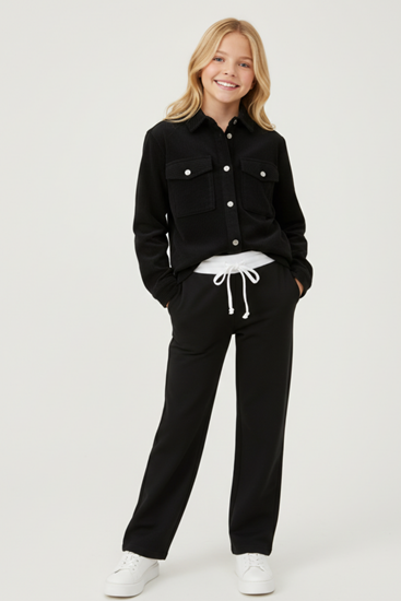 9-15 Yaş SALE New Year Eşofman Takım -Siyah