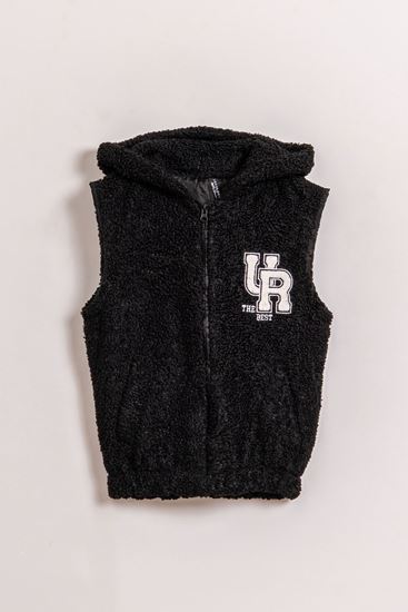 8-15 Yaş Lovobery Kız Çocuk Yelek-Siyah