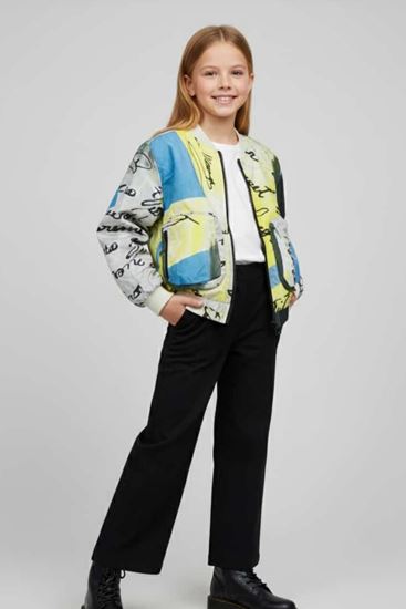 8-14 Yaş Katalonya Kız Çocuk Yağmurluk/Rüzgarlık -Renkli