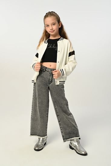 3-8 Yaş Mira Kız Çocuk 3'Lü Takım -Ekru