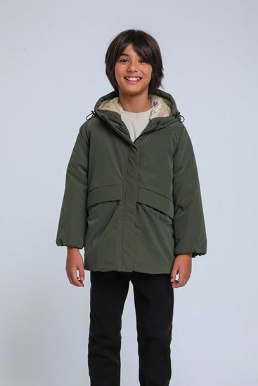 REKLAMLARDA ÖZEL FİYAT ! 8-14 Yaş Shadow Premium Core Erkek Çocuk Mont-Haki