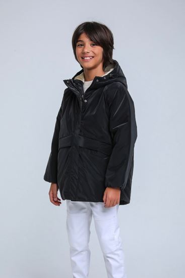 REKLAMLARDA ÖZEL FİYAT ! 8-14 Yaş Shadow Premium Core Erkek Çocuk Mont-Siyah