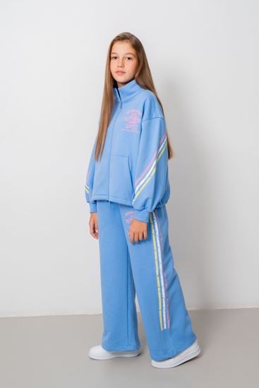 9-15 Yaş Design Limitless Line Kız Çocuk Takım-Mavi