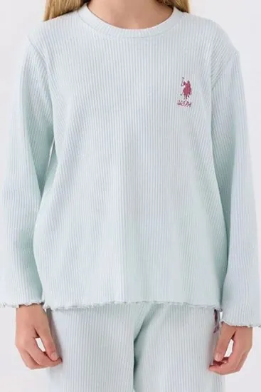 4-15 Yaş Lisanslı Us Polo Assn Kız Çocuk Takım-Su Yeşili