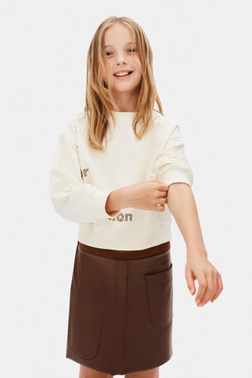 8-14 Yaş Magic Cool Kız Çocuk Etek-Taba