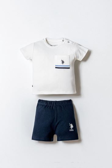 6-36 Ay Lisanslı Us Polo Assn Erkek Bebek Takım-Lacivert