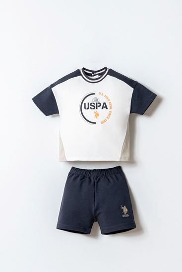 6-36 Ay Lisanslı Us Polo Assn Erkek Bebek Takım-Füme