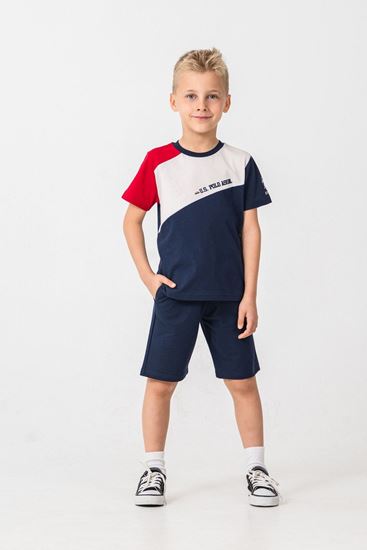 4-15 Yaş Lisanslı Us Polo Assn Erkek Çocuk Takım-Lacivert