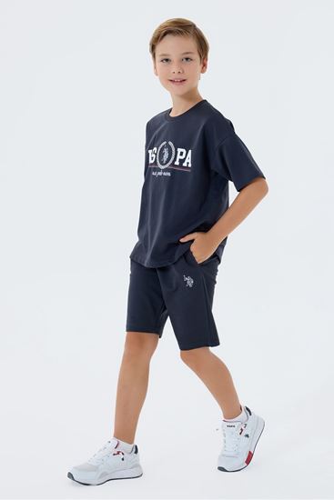 4-15 Yaş Lisanslı Us Polo Assn Erkek Çocuk Takım-Antrasit