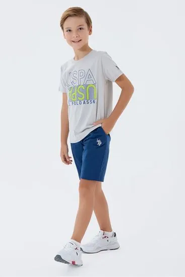 4-15 Yaş Lisanslı Us Polo Assn Erkek Çocuk Takım-Taş
