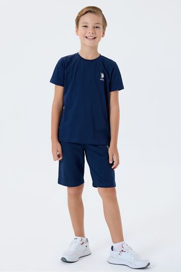 4-15 Yaş Lisanslı Us Polo Assn Erkek Çocuk Takım-Lacivert