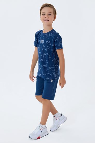 4-15 Yaş Lisanslı Us Polo Assn Erkek Çocuk Takım-Lacivert