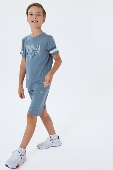 4-15 Yaş Lisanslı Us Polo Assn Erkek Çocuk Takım-Taş