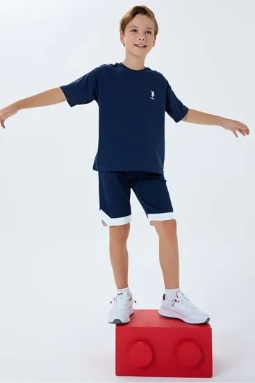 4-15 Yaş Lisanslı Us Polo Assn Erkek Çocuk Takım-Lacivert