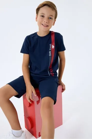 4-15 Yaş Lisanslı Us Polo Assn Erkek Çocuk Takım-Lacivert