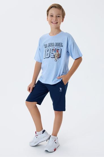 4-15 Yaş Lisanslı Us Polo Assn Erkek Çocuk Takım-Taş