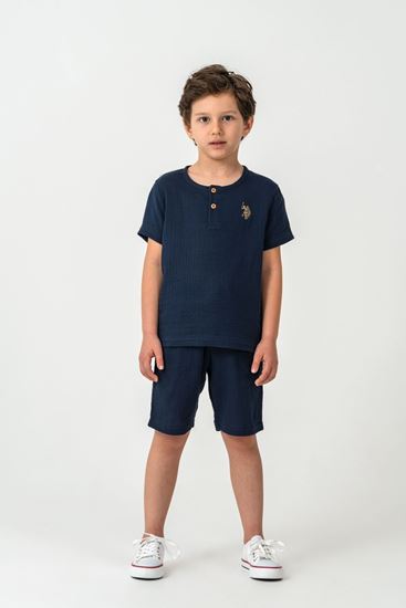 4-15 Yaş Lisanslı Us Polo Assn Erkek Çocuk Takım-Lacivert