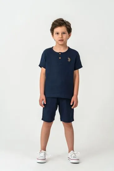 4-15 Yaş Lisanslı Us Polo Assn Erkek Çocuk Takım-Lacivert