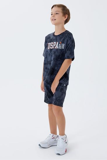 4-15 Yaş Lisanslı Us Polo Assn Erkek Çocuk Takım-Füme